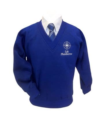 Plumberow LIFT V-Neck Sweatshirt - Royal