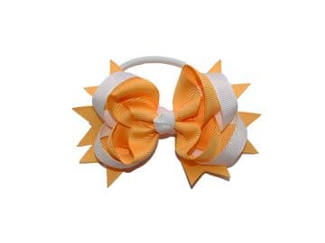 Pony Big Bow - GOLD/WHITE