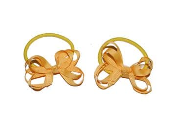 Pony Elastic Bows - GOLD