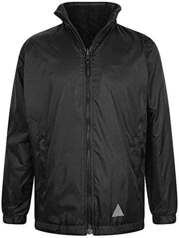 Reversible Fleece Jacket - BLACK