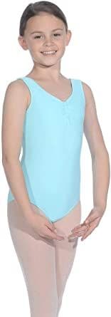 Roch Valley Leotard- Matt Nylon/Lycra. Aqua Blue- GRADE 2-4