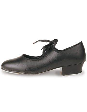 Roch Valley LHP Low Heeled PU Tap Shoe Black Beg Mod/Tap- Grade 1