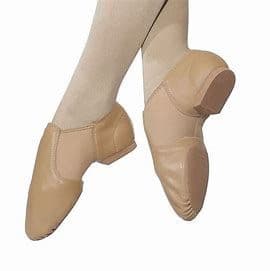 Roch Valley Neo elastic slip on ,Split sole Jazz shoe, FLESH
