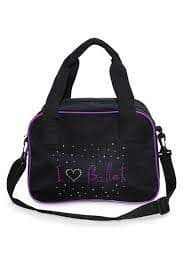 Roch Valley RV ballet bag . Black with purple piping