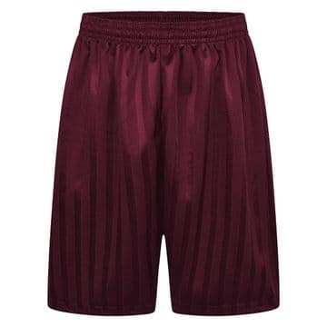 Shadow Stripe Shorts -MAROON