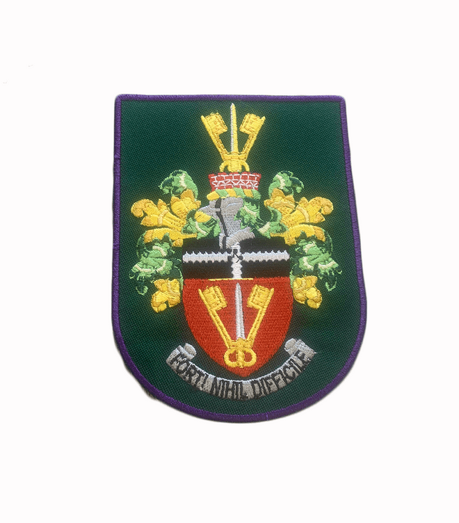 Southend Boys 6th Form Iron On Badge - Athens - PURPLE