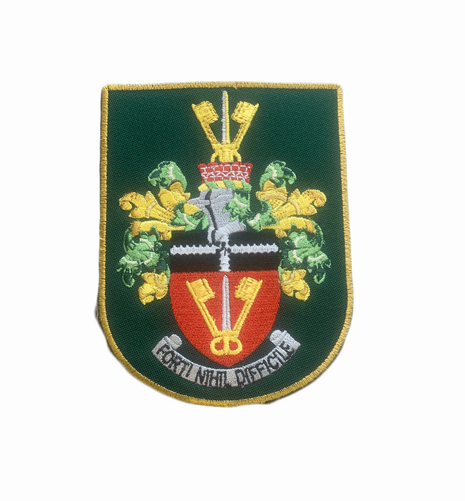 Southend Boys 6th Form Iron On Badge - Sparta - AMBER
