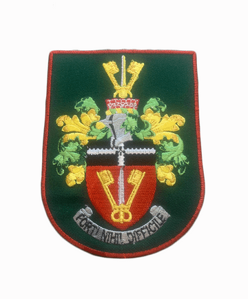 Southend Boys 6th Form Iron On Badge - Tuscany - RED