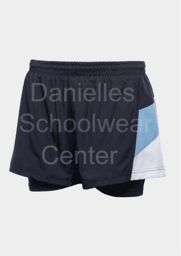 Sports Shorts 2 in 1  - VN55 Navy/Sky/White