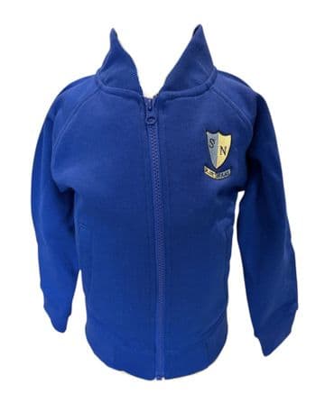 St Nicholas Extra Layer Zippy - Royal - will have embroidered St Nicholas logo