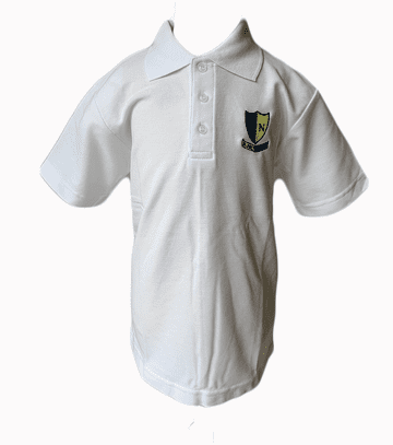 St Nicholas Polo Shirt - White