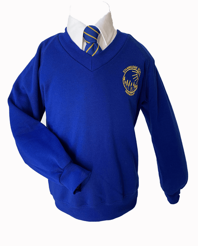 Stambridge V-Neck Sweatshirt - Royal