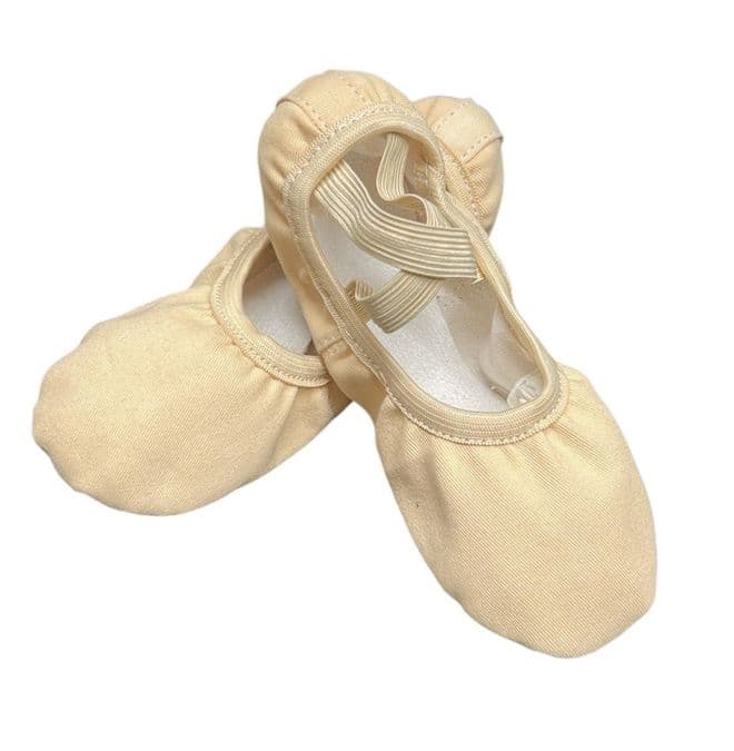 starlite ' flexi canvas split sole ballet shoe - pink
