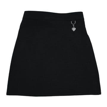 Stretch Heart Skirt - GS3006 - BLACK