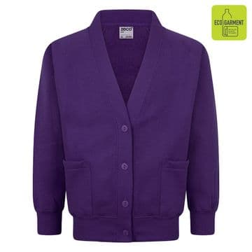 Sweatshirt Cardigan - Plain - Various Colours Available