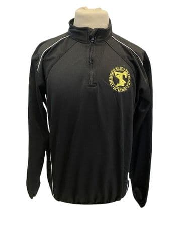 Thundersley P.E. Track Top 1/4 ZIP - Black ZR45