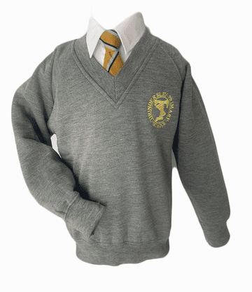 Thundersley V-Neck Sweatshirt - Grey