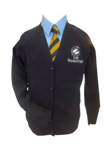 Westerings LIFT Knitted Cardigan Magicfit - 50% Cotton/50% Acrylic - Navy