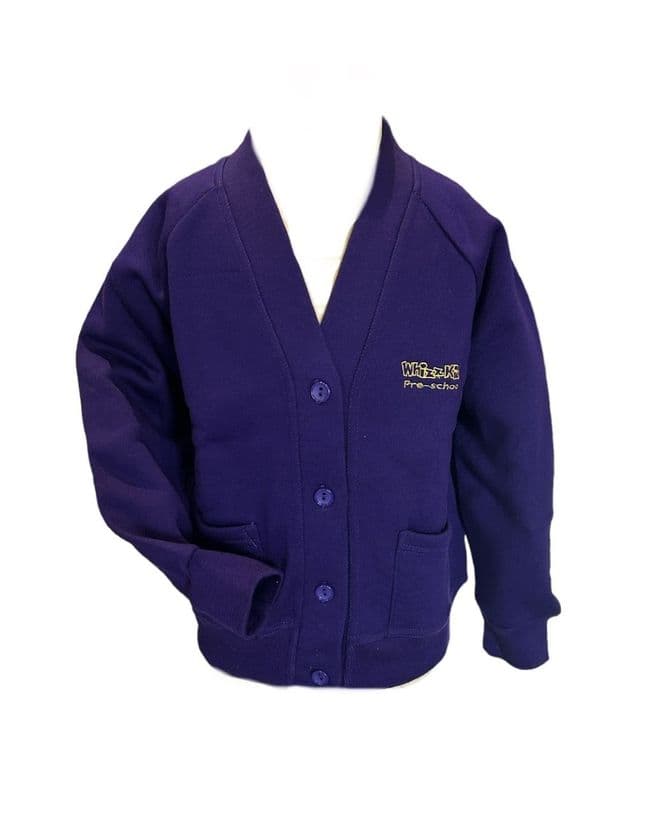 Whizz Kids Sweat Cardigan - Purple