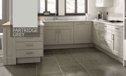 715x447mm Mornington Shaker Partridge Grey Door