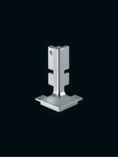 Aluminium top profile, external corner joint 90 degree