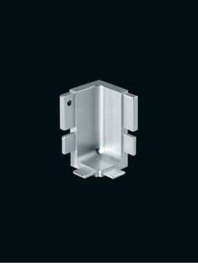 Aluminium top profile, internal corner joint 90 degree