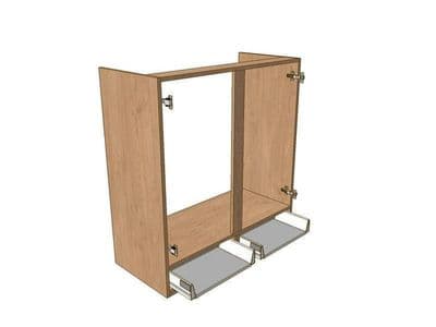 Belsay Smooth Reed Green 1000mm Boiler Dresser Unit 2 Drawer To Suit 575mm Wall Units