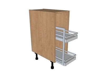 Belsay Smooth Reed Green 300mm Pull Out Base Unit With Arena Pull Out