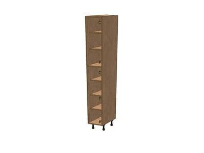 Belsay Smooth Reed Green 450mm Angled Larder Unit RH 2150mm High 496 Doors