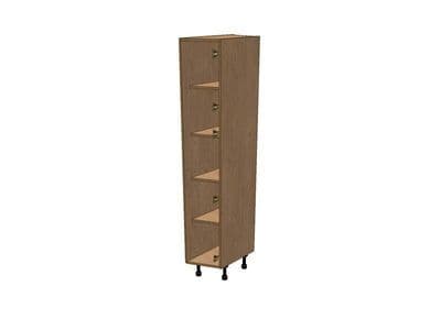 Belsay Smooth Reed Green 535mm Angled Broom Unit RH 1825mm High 596 Doors