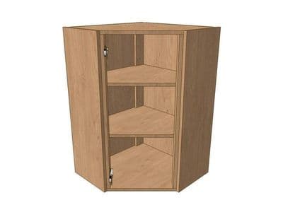 Belsay Smooth Reed Green 600mm*600mm Angled Corner Wall Unit 900mm High