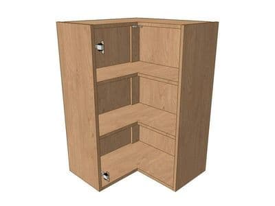 Belsay Smooth Reed Green 620mm*620mm L Shaped Corner Wall Unit 900mm High