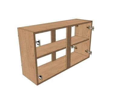 Belsay Smooth Reed Green 800mm Wall Peninsular Unit 575mm High