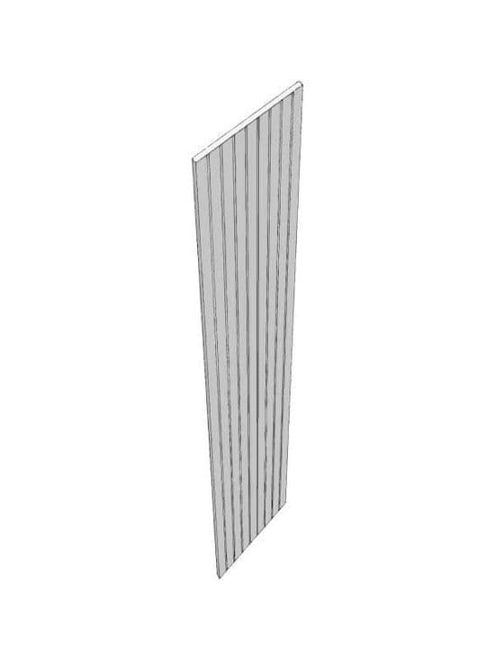 Mornington Shaker Partridge Grey Tall end panel, T&G, 954x370x18mm