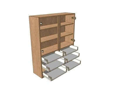 Noto 1000mm Dresser Unit 6 Drawer To Suit 720mm Wall Units