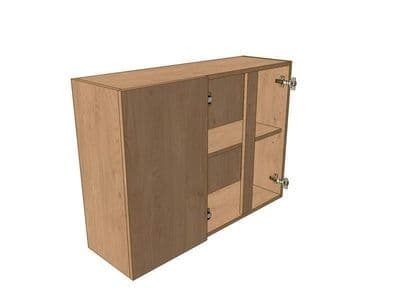 Noto 1200mm Corner Wall Unit 2 Door 400mm LH Blank 720mm High