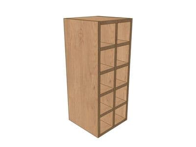 Noto 300mm Wall Wine Rack Pigeon Hole Unit 720mm High