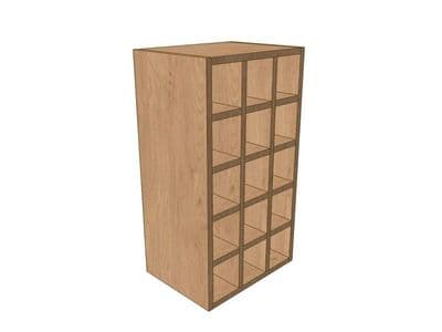 Noto 400mm Wall Wine Rack Pigeon Hole Unit 720mm High