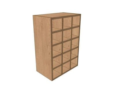 Noto 500mm Wall Wine Rack Pigeon Hole Unit 720mm High