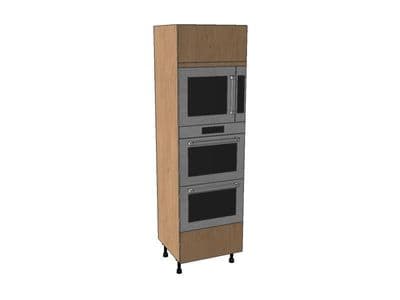 Noto 600mm Double Oven & Microwave Housing Unit 1970mm High