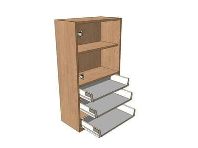 Noto 600mm Dresser Unit 3 Drawer To Suit 575mm Wall Units