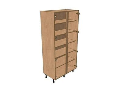 Noto 800mm Broom Unit 1970mm High - Suits 2 Full Height Doors