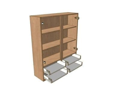 Noto 800mm Dresser Unit 4 Drawer To Suit 720mm Wall Units
