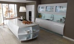 Remo Gloss White Appliance/larder feature end post, 3000x100x50mm