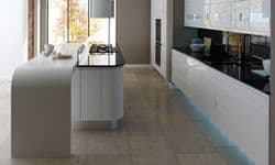 Remo Gloss White End panel, finished both sides and radiussed edges, 2400x650x18mm