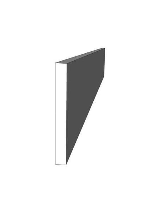 True Handleless Gloss Dove Grey Plinth, 3050x150x16mm