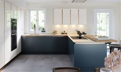 True Handleless Gloss Porcelain Kitchens