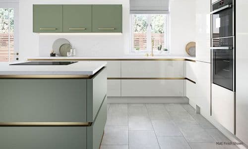 True Handleless Gloss Regiment Kitchens