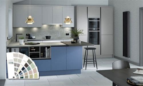 True Handleless Matt Custom Painted Kitchens