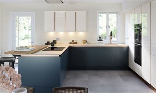True Handleless Matt Porcelain Kitchens
